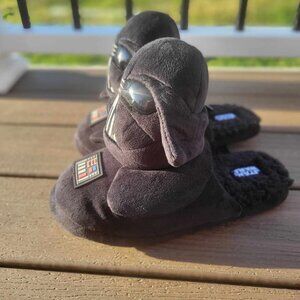 Star Wars Men's 3D Dart Vader Character Slippers Black 11-12 Unisex